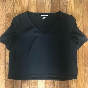 Babaton cropped v-neck blouse Aritzia